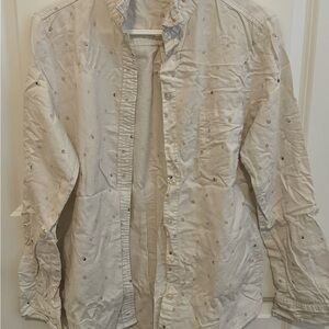 Women’s Cream Button-Up Jacket